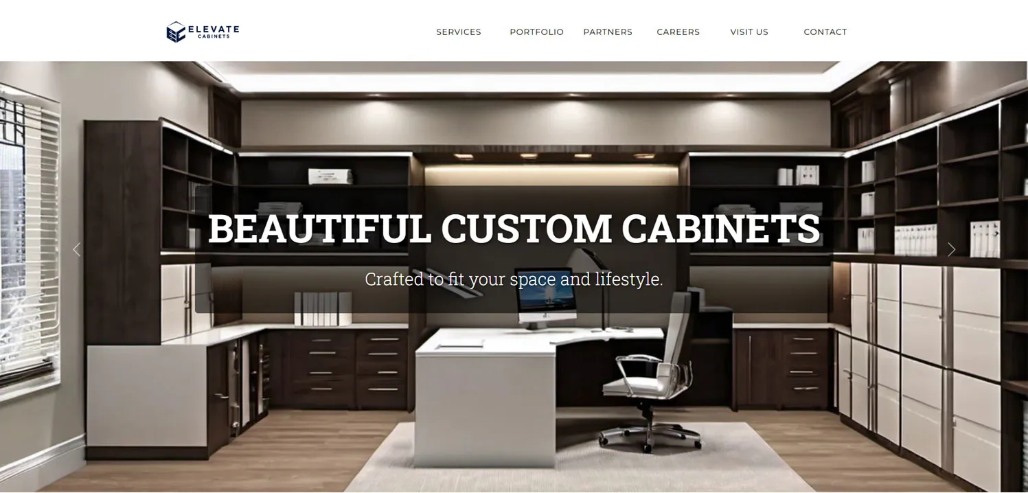Elevate Cabinets Website