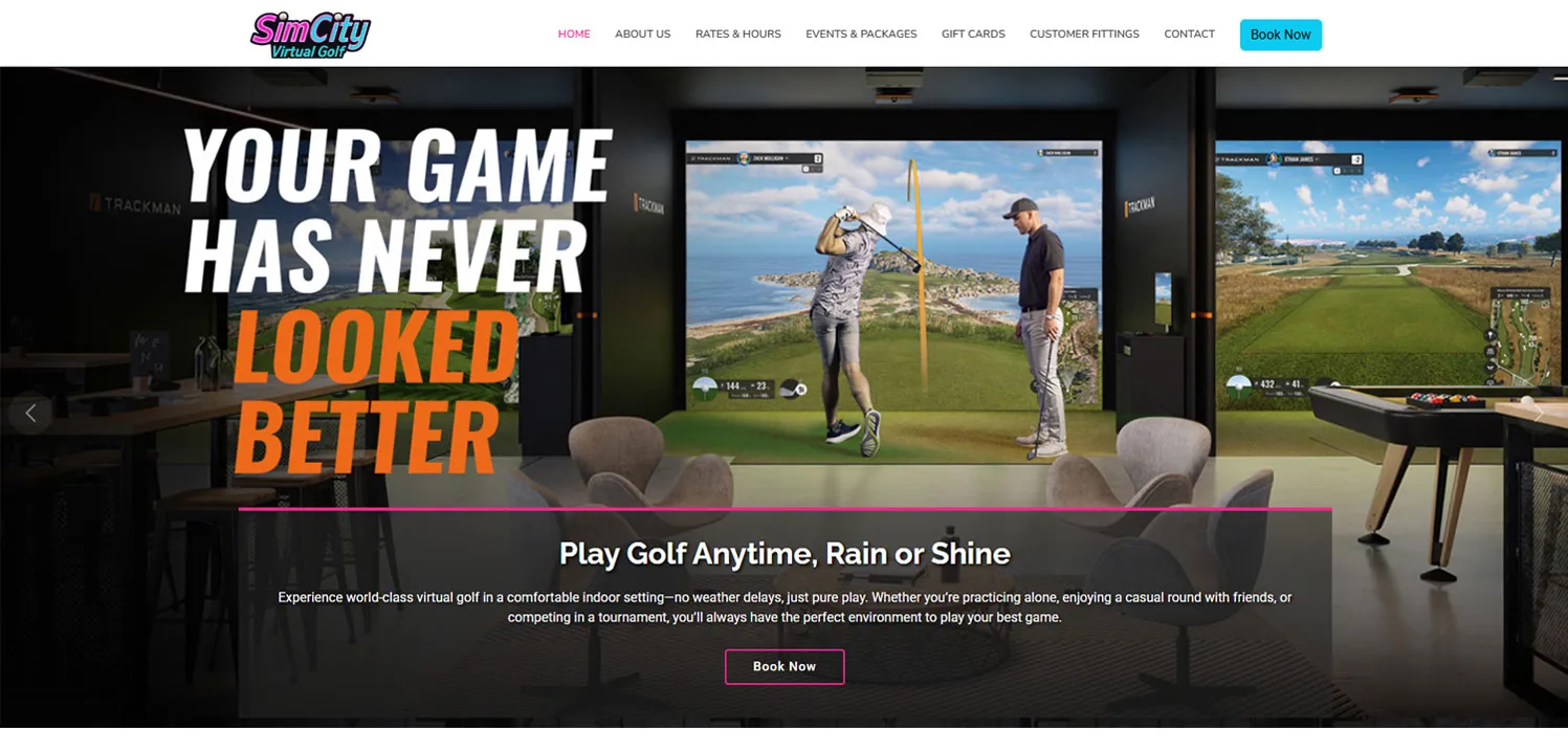SimCity Virtual Golf Website