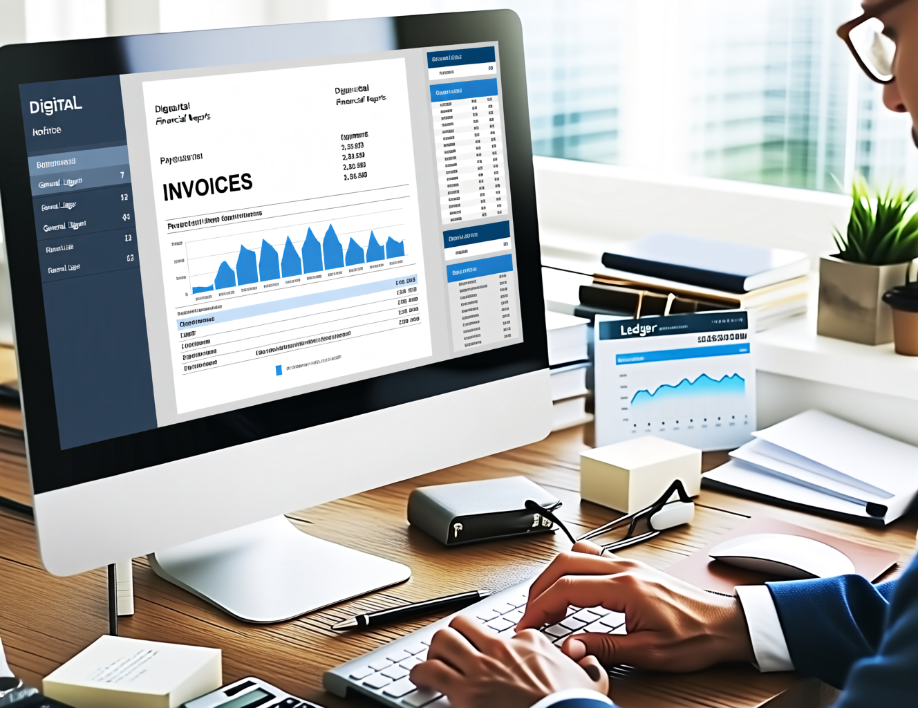 Direct Invoicing Software Dashboard showing invoice creation and payment tracking features